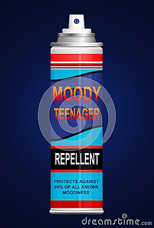 Teenage moodiness repellent. Stock Photo