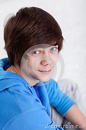 Teenager boy portrait Stock Photo