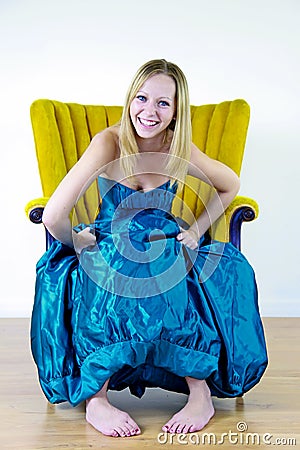 Teenager In Prom Dress Royalty Free Stock Image - Image 