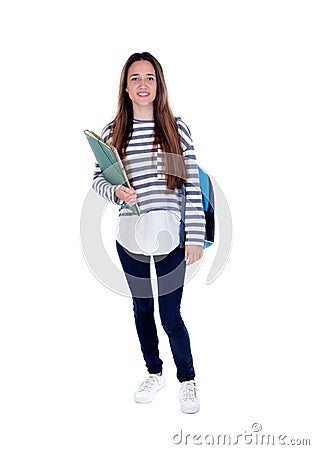 Teenager student girl Stock Photo