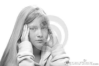 Teenager tired of morals Stock Photo