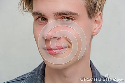 Teenager young man portrait model lust Stock Photo