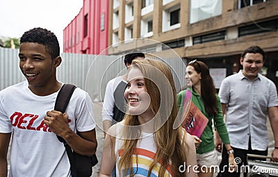 Teenagers Lifestyle Casual Culture Youth Style Concept Stock Photo