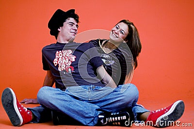 Teens Having Fun Stock Photo