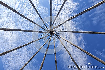 Teepee Frame Stock Photo