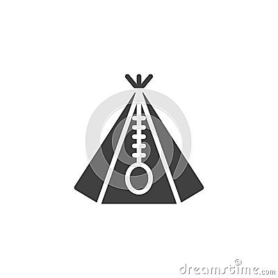 Teepee, tent vector icon Vector Illustration