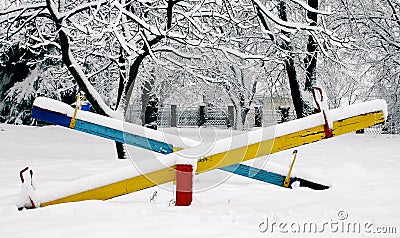 Teeter-Totter Stock Photo