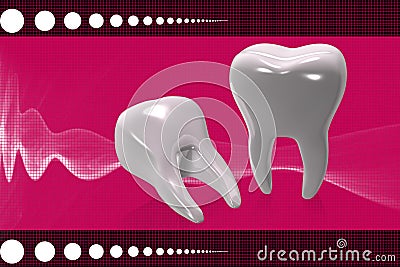 Teeth Cartoon Illustration