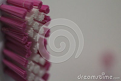 Teeth cleaning hygiene brush soft disinfection toothpaste Stock Photo
