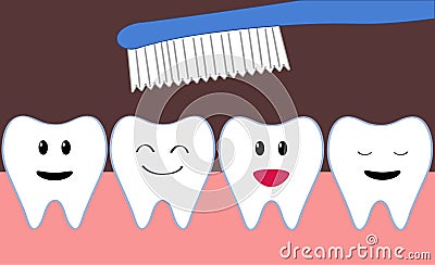 Teeth cleaning Stock Photo