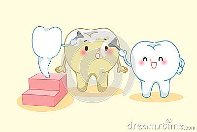 Teeth whitening concept Vector Illustration