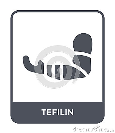 tefilin icon in trendy design style. tefilin icon isolated on white background. tefilin vector icon simple and modern flat symbol Vector Illustration