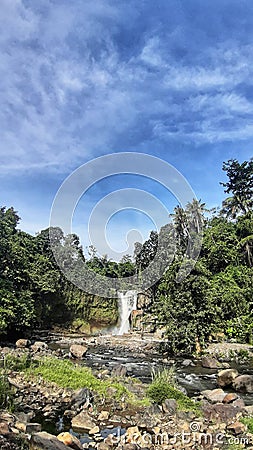 Tegenungan waterfall Stock Photo