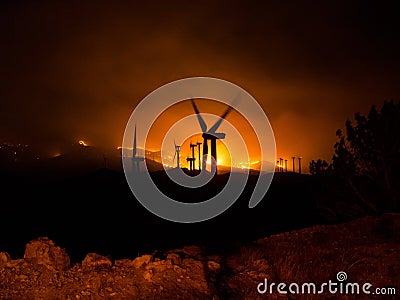 Tehachapi Fires Editorial Stock Photo