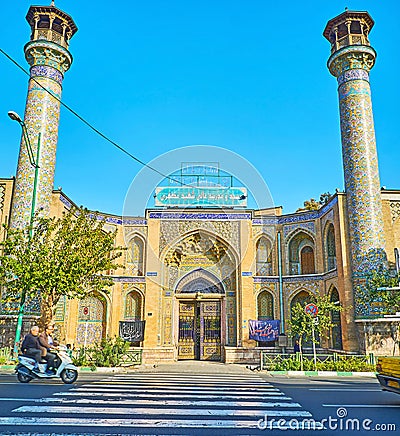 The medieval mosques in Tehran Editorial Stock Photo