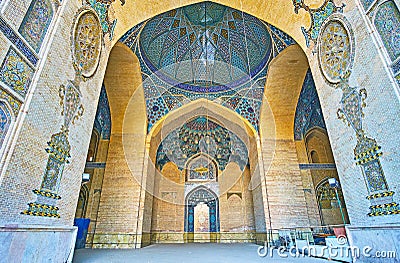 The summer mosque of Sepahsalar complex, Tehran Editorial Stock Photo