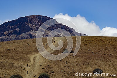 Teide Nacional Park. Mountains of Tenerife. Stock Photo