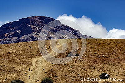 Teide Nacional Park. Mountains of Tenerife. Stock Photo