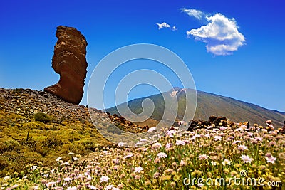 Teide National Park Roques de Garcia in Tenerife Stock Photo