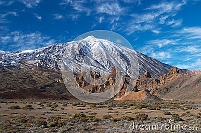 Teide volcano from far Stock Photo