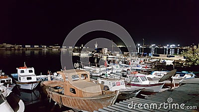 Tekirdag fishing boats Editorial Stock Photo