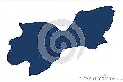 Tekirdag Turkey Isolated map illustration on white background Cartoon Illustration