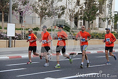 Tel Aviv Gillette Marathon Editorial Stock Photo