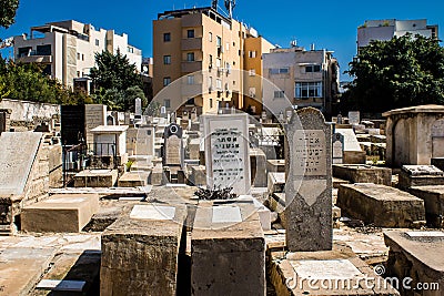 Trumpeldor Cemetery, Tel Aviv, Israel Editorial Stock Photo