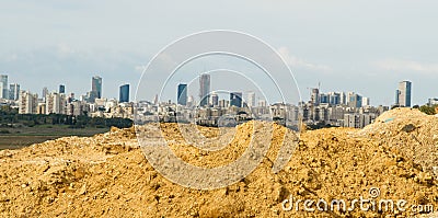 Tel Aviv and Ramat Gan. Stock Photo