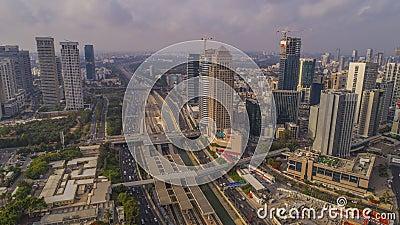 Tel Aviv-Ramat Gan city center aerial drone view Editorial Stock Photo