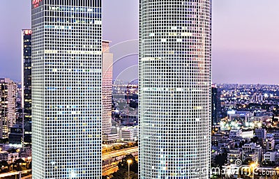 Tel Aviv and skycrapper Editorial Stock Photo