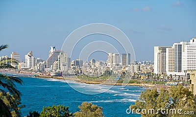 Tel Aviv Skyline Stock Photo