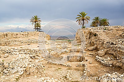 Tel Megiddo, Israel Stock Photo