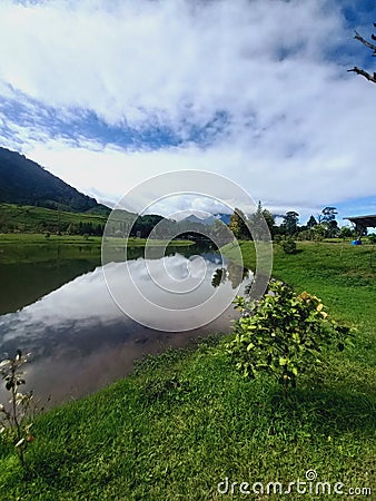 Telaga Saat Lake Stock Photo