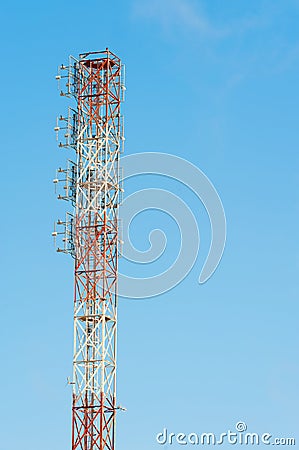 Telecom mast Stock Photo