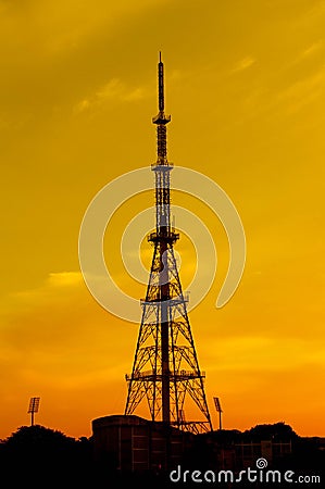 TElecom Tower Stock Photo