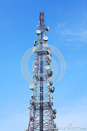 Telecom tower Stock Photo