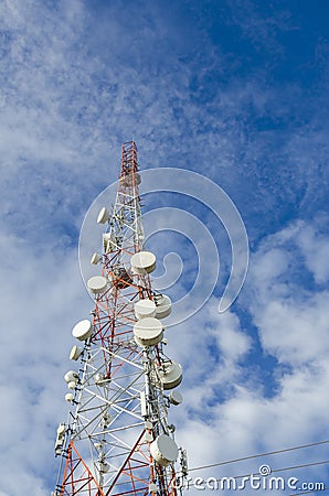 Telecom tower Dar es Salaam Stock Photo