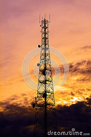 Telecom tower Stock Photo