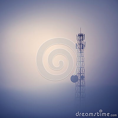 Telecom tower Stock Photo