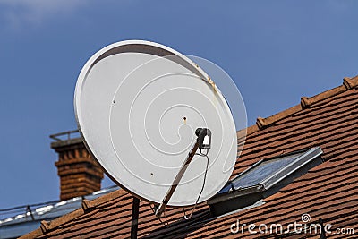 Telecommunication antena Stock Photo