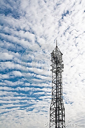 Telecommunication antenna Stock Photo