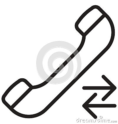 Telecommunication line isolated vector icon can be easily modified and edit Vector Illustration