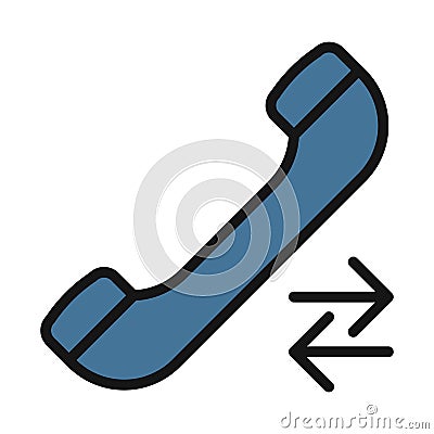 Telecommunication line isolated vector icon can be easily modified and edit Vector Illustration