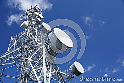 Telecommunication Tower 2 Stock Photo