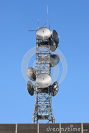 Telecommunication tower Stock Photo