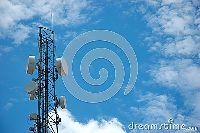 Telecommunication tower Stock Photo