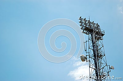 Telecommunication tower Stock Photo