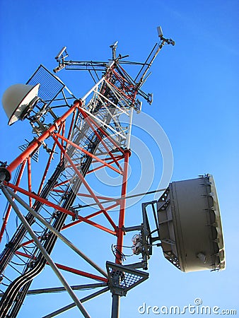 Telecommunication tower Stock Photo