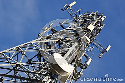 Telecommunication tower Stock Photo